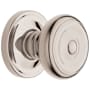 Baldwin 5020 Non-Turning Two-Sided Dummy Door Knob Set with 5048 Rose from the Estate Collection Lifetime Polished Nickel