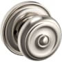 Baldwin 5020 Privacy Door Knob Set with 5048 Rose from the Estate Collection Lifetime Satin Nickel
