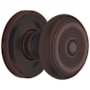 Baldwin 5020 Non-Turning Two-Sided Dummy Door Knob Set with 5048 Rose from the Estate Collection Venetian Bronze