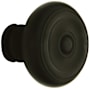 Baldwin Pair of Estate Knobs without Rosettes Locking/Latching Mechanism Purchased Separately Satin Black
