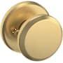 Baldwin 5023 Privacy Door Knob Set with R016 Rose from the Estate Collection Lifetime Satin Brass