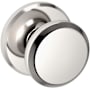 Baldwin 5023 Non-Turning Two-Sided Dummy Door Knob Set with R016 Rose from the Estate Collection Lifetime Polished Nickel