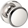 Baldwin 5023 Privacy Door Knob Set with R016 Rose from the Estate Collection Lifetime Polished Nickel