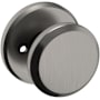 Baldwin 5023 Privacy Door Knob Set with R016 Rose from the Estate Collection Lifetime Graphite Nickel