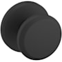 Baldwin 5023 Non-Turning Two-Sided Dummy Door Knob Set with R016 Rose from the Estate Collection Satin Black