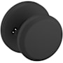 Baldwin 5023 Privacy Door Knob Set with R016 Rose from the Estate Collection Satin Black
