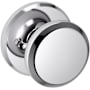Baldwin 5023 Privacy Door Knob Set with R016 Rose from the Estate Collection Polished Chrome