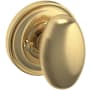 Baldwin 5025 Privacy Door Knob Set with 5048 Rose from the Estate Collection Lifetime Satin Brass