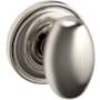 Baldwin 5025 Non-Turning Two-Sided Dummy Door Knob Set with 5048 Rose from the Estate Collection Lifetime Satin Nickel