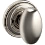 Baldwin 5025 Privacy Door Knob Set with 5048 Rose from the Estate Collection Lifetime Satin Nickel