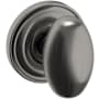 Baldwin 5025 Non-Turning One-Sided Dummy Door Knob with 5048 Rose from the Estate Collection Lifetime Graphite Nickel