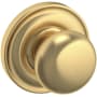 Baldwin 5030 Non-Turning One-Sided Dummy Door Knob with 5048 Rose from the Estate Collection Lifetime Satin Brass