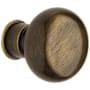 Baldwin Single Estate Knob without Rosettes Locking/Latching Mechanism Purchased Separately Satin Brass and Black