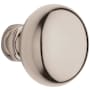 Baldwin Single Estate Knob without Rosettes Locking/Latching Mechanism Purchased Separately Lifetime Polished Nickel