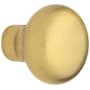 Baldwin Single Estate Knob without Rosettes Locking/Latching Mechanism Purchased Separately Satin Brass and Brown
