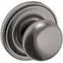 Baldwin 5030 Passage Door Knob Set with 5048 Rose from the Estate Collection Lifetime Graphite Nickel