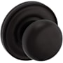 Baldwin 5030 Non-Turning One-Sided Dummy Door Knob with 5048 Rose from the Estate Collection Oil Rubbed Bronze