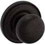 Baldwin 5030 Passage Door Knob Set with 5048 Rose from the Estate Collection Oil Rubbed Bronze