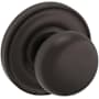 Baldwin 5030 Non-Turning One-Sided Dummy Door Knob with 5048 Rose from the Estate Collection Venetian Bronze