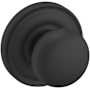 Baldwin 5030 Passage Door Knob Set with 5048 Rose from the Estate Collection Satin Black