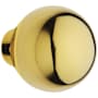Baldwin Pair of Estate Knobs without Rosettes Locking/Latching Mechanism Purchased Separately
 Lifetime Polished Brass
