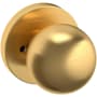 Baldwin 5041 Privacy Door Knob Set with 5046 Rose from the Estate Collection Lifetime Satin Brass