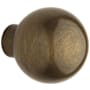 Baldwin Pair of Estate Knobs without Rosettes Locking/Latching Mechanism Purchased Separately
 Satin Brass and Black