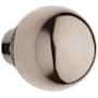 Baldwin Pair of Estate Knobs without Rosettes Locking/Latching Mechanism Purchased Separately
 Lifetime Polished Nickel