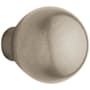 Baldwin Pair of Estate Knobs without Rosettes Locking/Latching Mechanism Purchased Separately
 Lifetime Satin Nickel