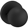 Baldwin 5041 Privacy Door Knob Set with 5046 Rose from the Estate Collection Satin Black
