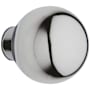 Baldwin Pair of Estate Knobs without Rosettes Locking/Latching Mechanism Purchased Separately
 Polished Chrome