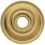 Baldwin 5048 Passage Rosette Only from the Estate Collection - Single Satin Brass and Brown