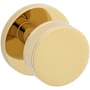 Baldwin Coined and Knurled 5054 Passage Door Knob Set with 5046 Trim from the Estate Collection Lifetime Polished Brass