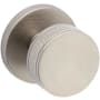 Baldwin Coined and Knurled 5054 Passage Door Knob Set with 5046 Trim from the Estate Collection Lifetime Satin Nickel