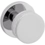Baldwin Coined and Knurled 5054 Passage Door Knob Set with 5046 Trim from the Estate Collection Polished Chrome