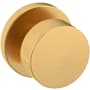 Baldwin 5055 Series Non-Turning One-Sided Dummy Door Knob with Round Rose from the Estate Collection Lifetime Satin Brass