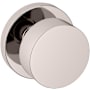 Baldwin 5055 Non-Turning Two-Sided Dummy Door Knob Set with 5046 Rose from the Estate Collection Lifetime Polished Nickel