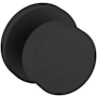 Baldwin 5055 Non-Turning Two-Sided Dummy Door Knob Set with 5046 Rose from the Estate Collection Satin Black