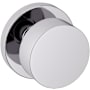 Baldwin 5055 Series Non-Turning One-Sided Dummy Door Knob with Round Rose from the Estate Collection Polished Chrome