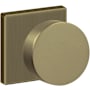 Baldwin 5055 Passage Door Knob Set with R017 Rose from the Estate Collection Satin Brass and Black