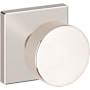 Baldwin 5055 Passage Door Knob Set with R017 Rose from the Estate Collection Lifetime Polished Nickel
