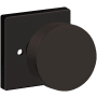 Baldwin 5055 Privacy Door Knob Set with R017 Rose from the Estate Collection Oil Rubbed Bronze