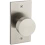 Baldwin 5055 Privacy Door Knob Set with R052 Rose from the Estate Collection Lifetime Satin Nickel