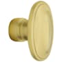 Baldwin Single Estate Door Knob without Rosettes and Locking/Latching Mechanisms Purchased Separately Lifetime PVD Satin Brass