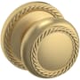 Baldwin 5064 Passage Door Knob Set with 5004 Rose from the Estate Collection Vintage Brass