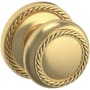 Baldwin 5064 Passage Door Knob Set with 5004 Rose from the Estate Collection Lifetime Satin Brass