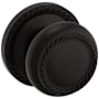 Baldwin 5064 Passage Door Knob Set with 5004 Rose from the Estate Collection Oil Rubbed Bronze