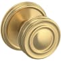 Baldwin 5066 Non-Turning One-Sided Dummy Door Knob with 5078 Rose from the Estate Collection Lifetime Satin Brass