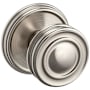 Baldwin 5066 Non-Turning One-Sided Dummy Door Knob with 5078 Rose from the Estate Collection Lifetime Satin Nickel