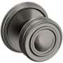 Baldwin 5066 Non-Turning Two-Sided Dummy Door Knob Set with 5078 Rose from the Estate Collection Lifetime Graphite Nickel
